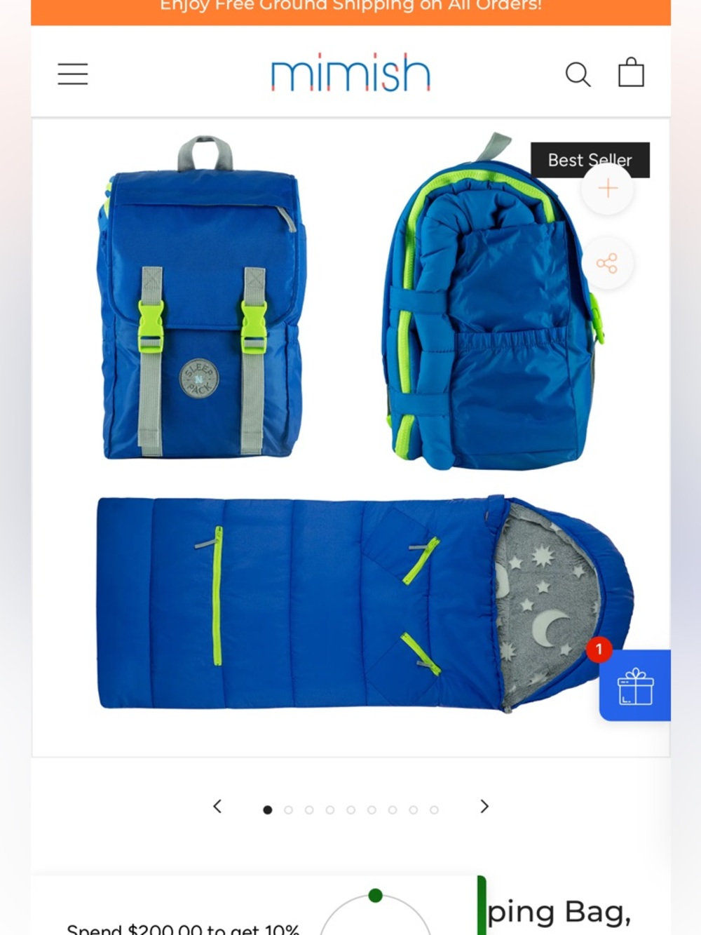 Mimish Sleep n Pack Sleeping Bag